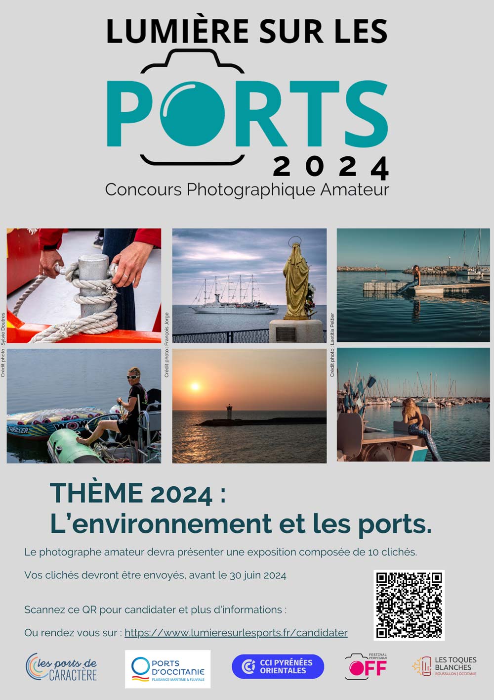 affiche concours lumière sur les ports canet