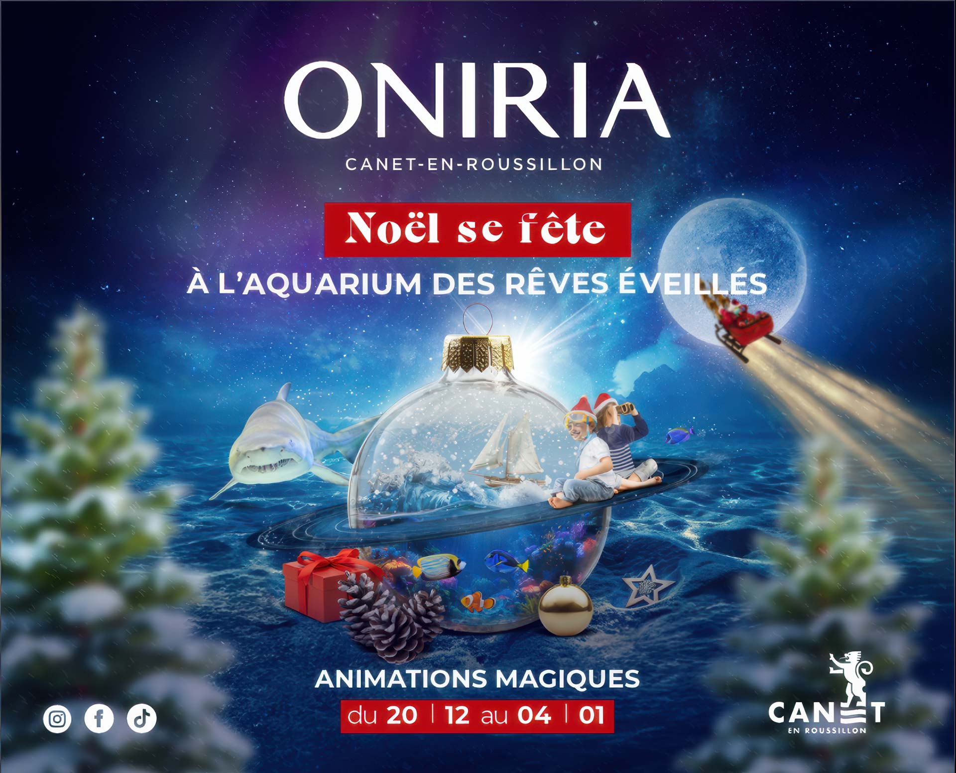 Noel à l'aquarium Oniria